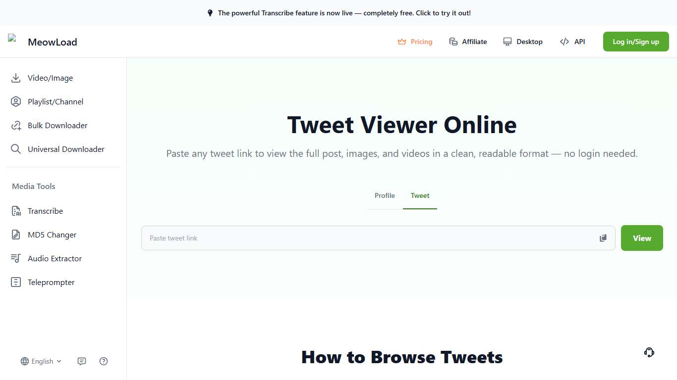 Tweet Viewer – View Tweets Privately Online - MeowLoad
