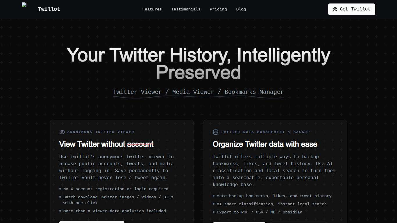Twitter Viewer Without Account | Anonymous Tweet Viewer & Data Manager